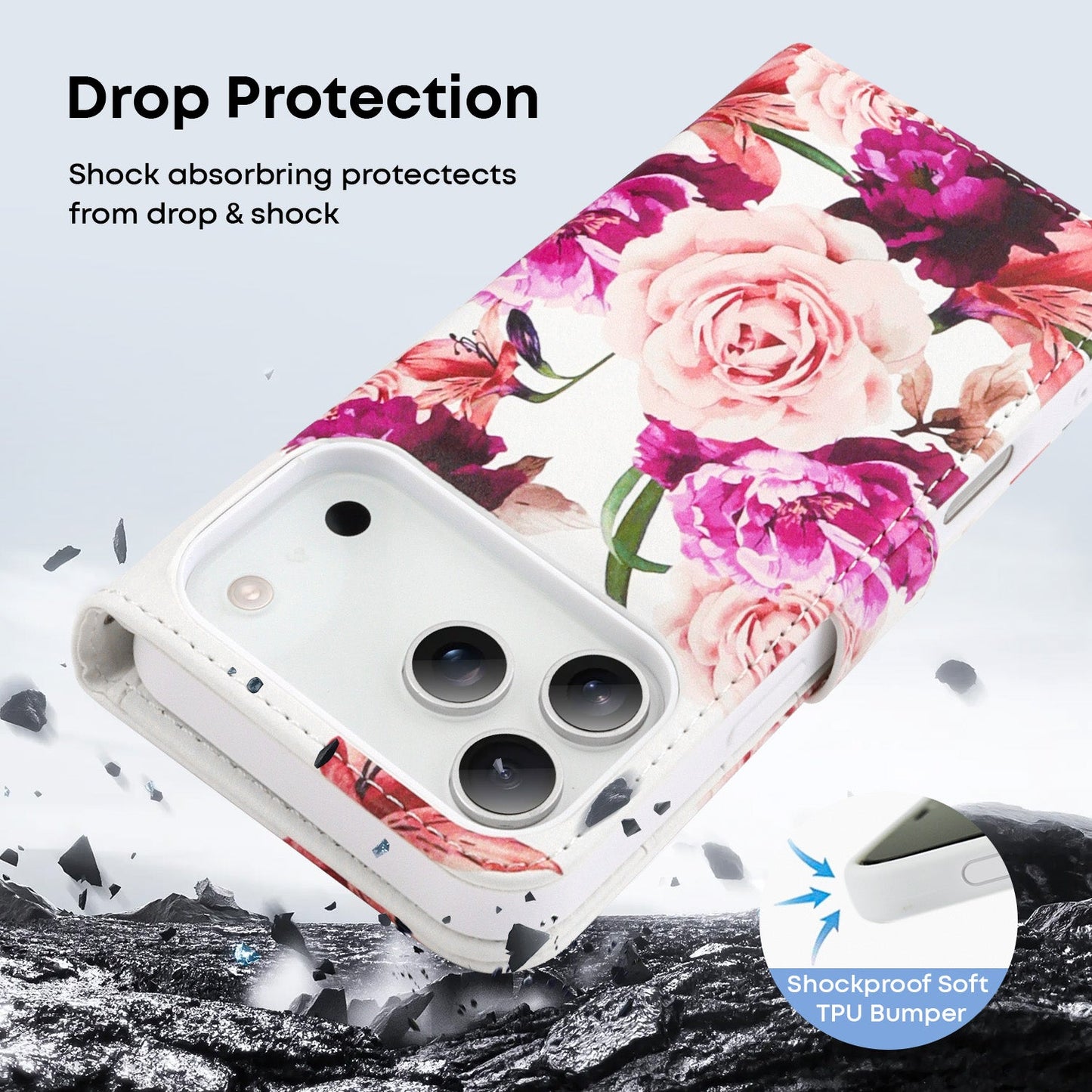 Tough On Magnetic Detachable Leather Case for iPhone 17 Series