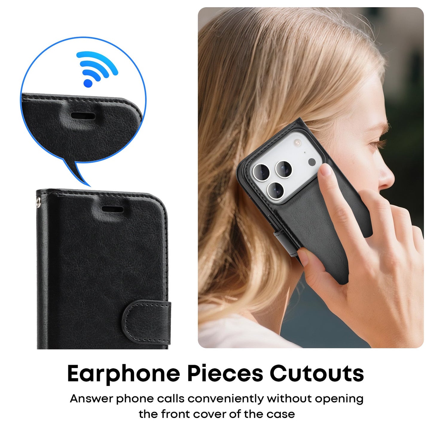 Tough On Magnetic Detachable Leather Case for iPhone 17 Series
