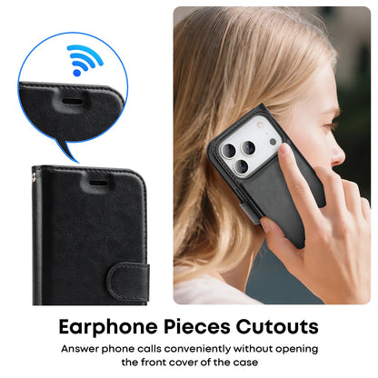 Tough On Magnetic Detachable Leather Case for iPhone 17 Series