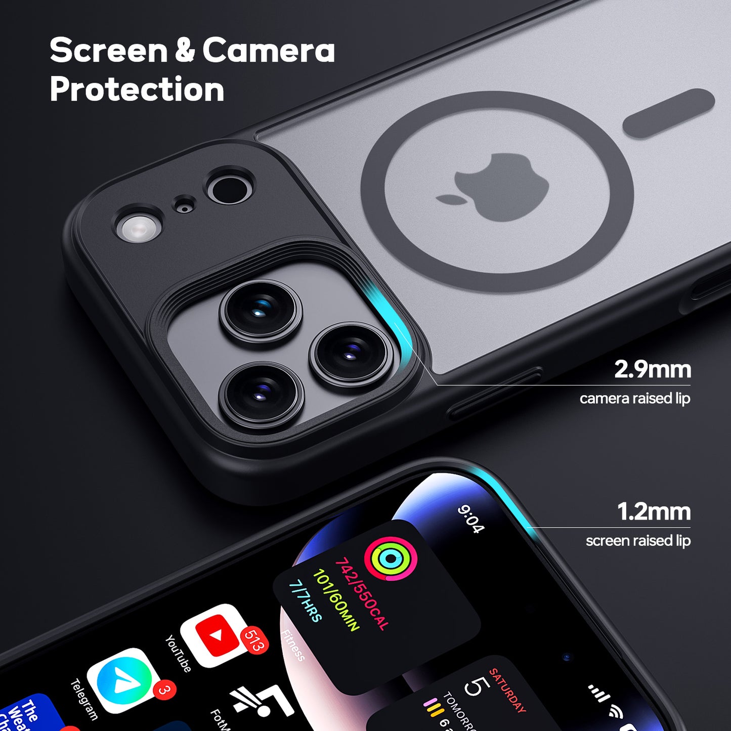 Tough On Matte Case with Magsafe for iPhone