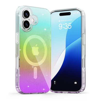 Tough On No Yellow Glitter Iridescent Case with MagSafe for iPhone 17 Series-3