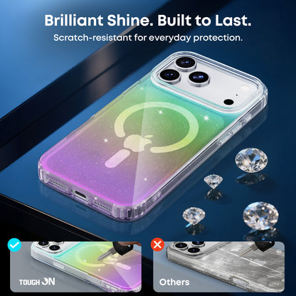 Tough On Anti-Yellowing Glitter Iridescent Case with MagSafe for iPhone