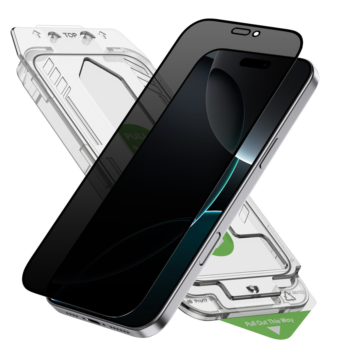 Tough On Privacy Nano Glass Screen Protector for iPhone
