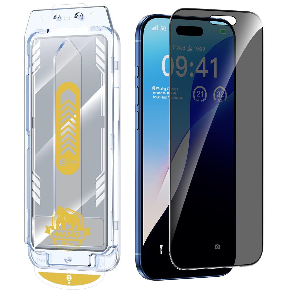 Tough On Privacy Nano Glass Screen Protector for iPhone