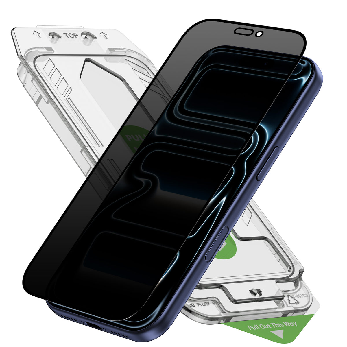 Tough On Privacy Nano Glass Screen Protector for iPhone