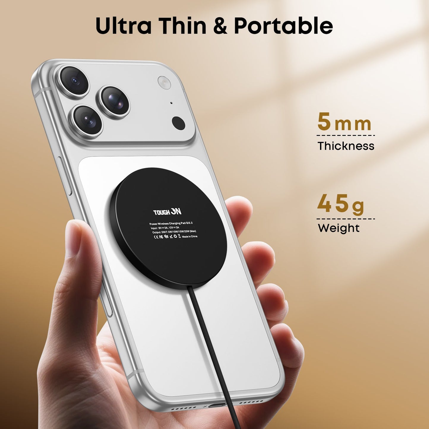 Tough On Qi2.2 25W Wireless Charging Pad