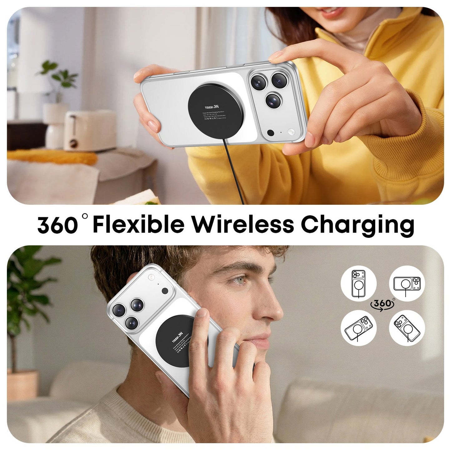 Tough On Qi2.2 25W Wireless Charging Pad