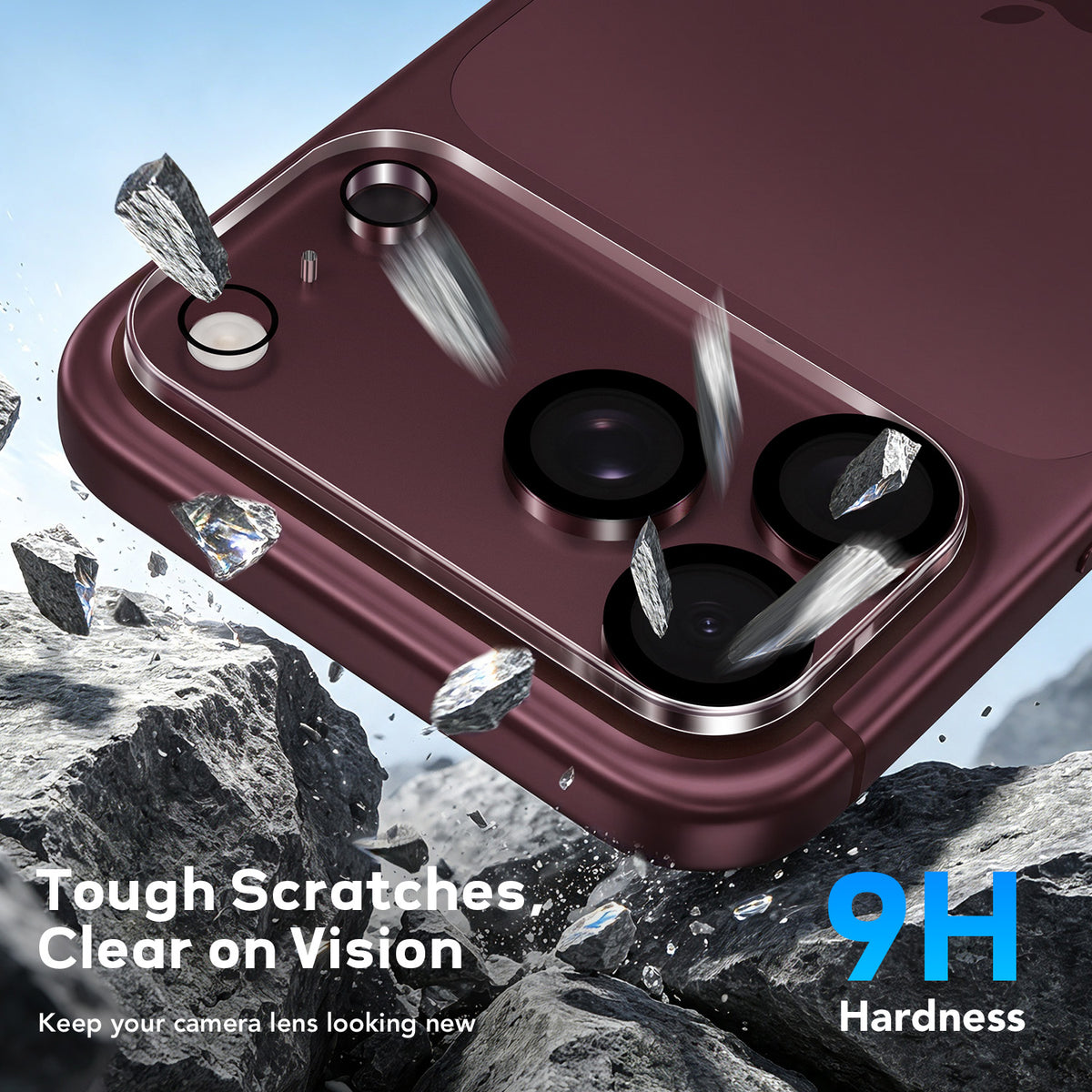 Tough On Rear Camera Protector Tempered Glass for iPhone