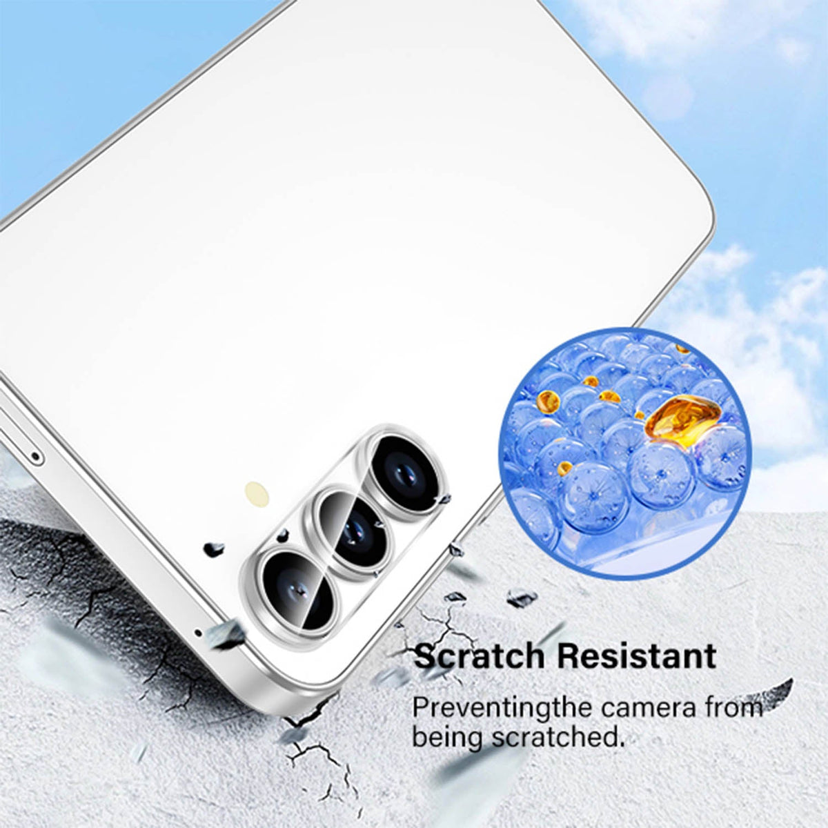 Tough On Samsung Galaxy A16 Camera Protector Tempered Glass Clear