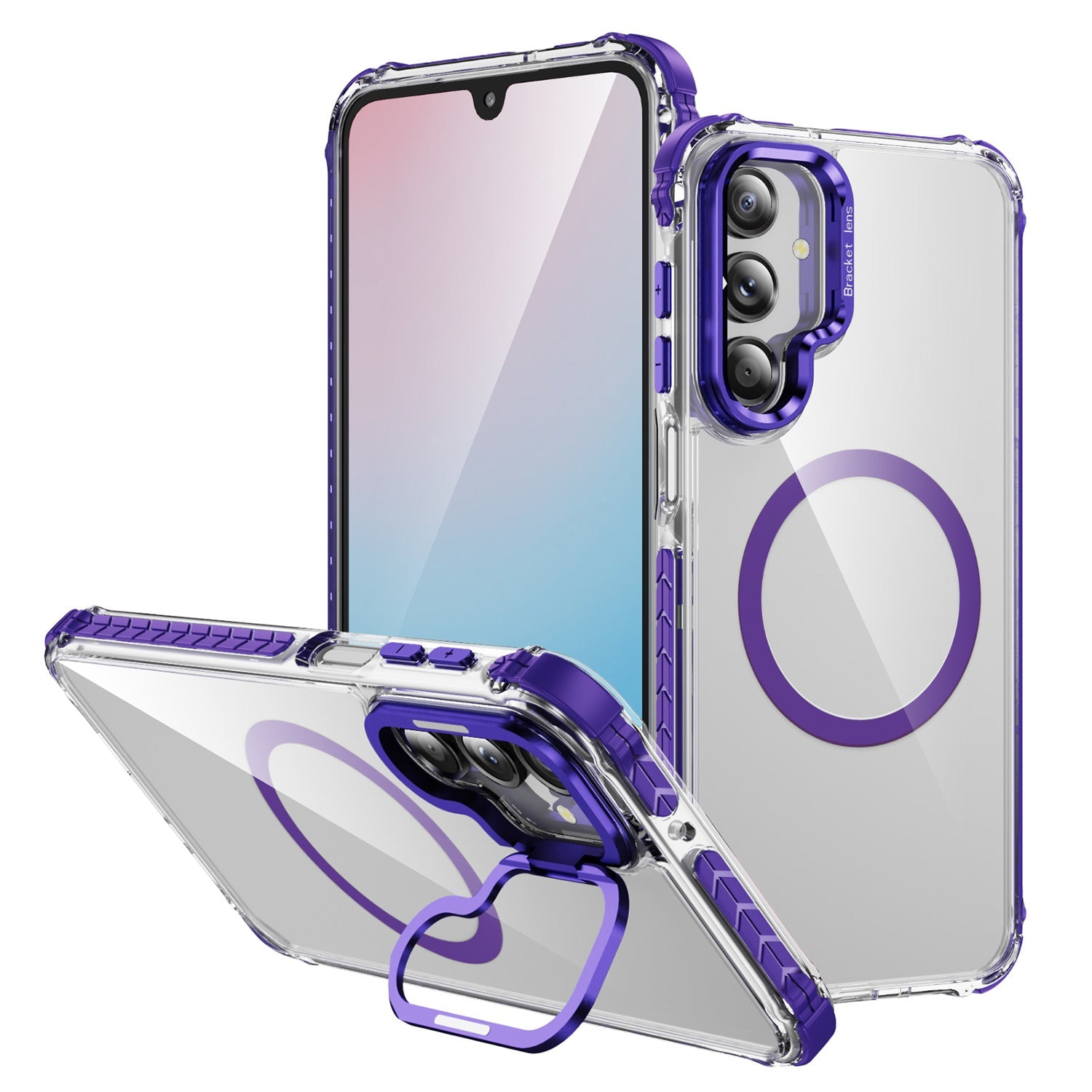 Tough On Samsung Galaxy A16 Case Camera Stand with Magnetic-2