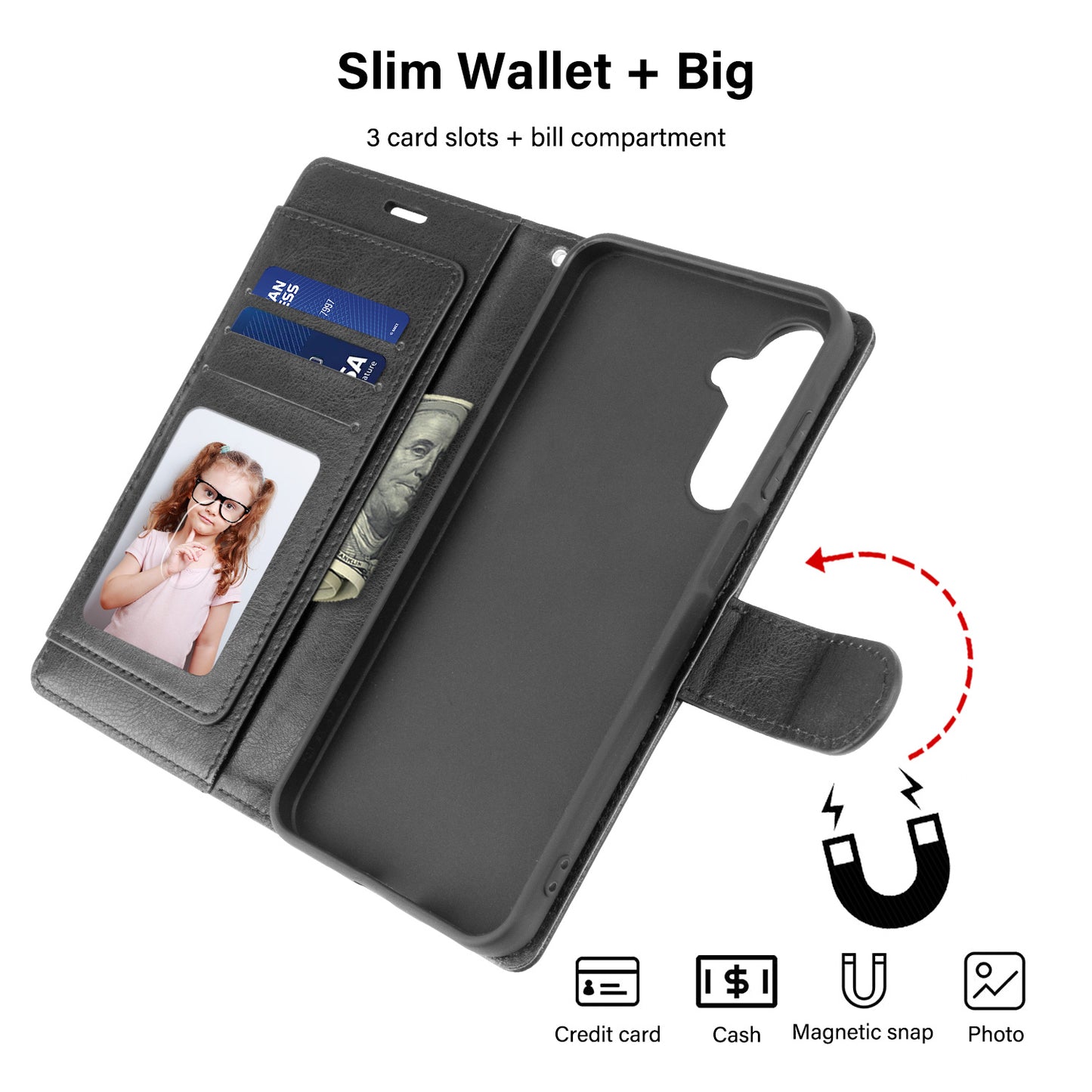 Tough On Samsung Galaxy A16 Case Wallet Leather Cover