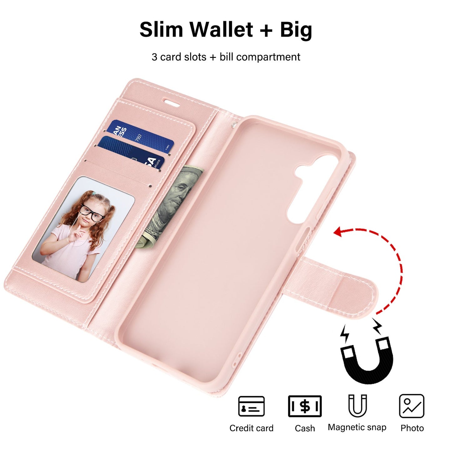 Tough On Samsung Galaxy A17/A16 Case Wallet Leather Cover