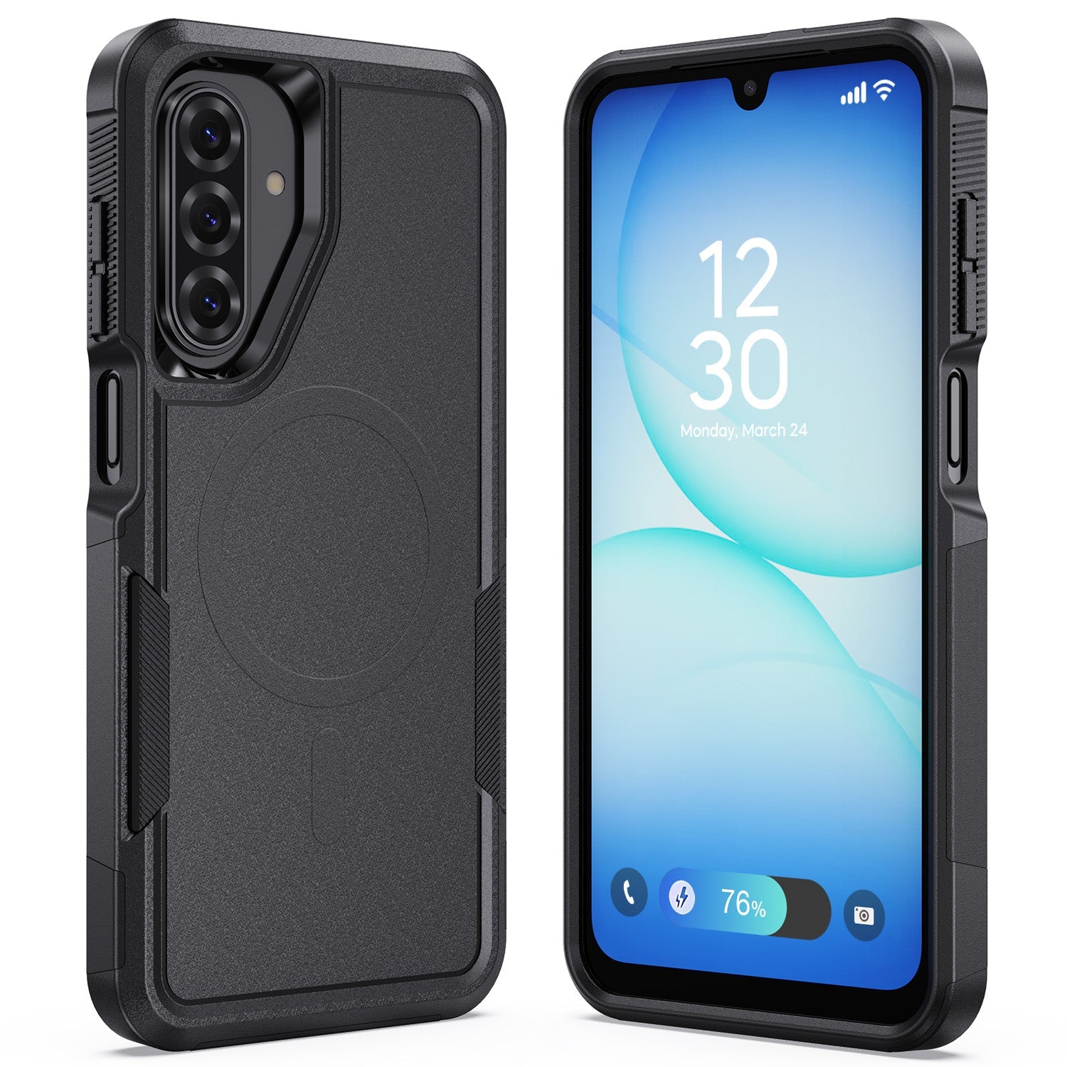 Tough On Samsung Galaxy A17/A16 Case with MagSafe Heavy Armor Black