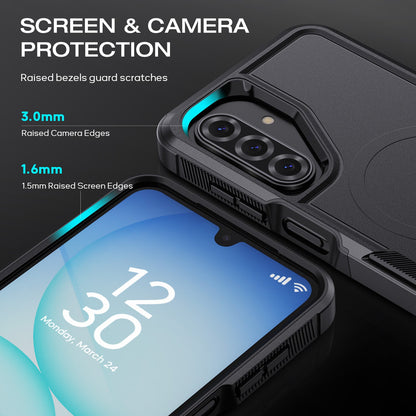 Tough On Samsung Galaxy A17/A16 Case with MagSafe Heavy Armor Black