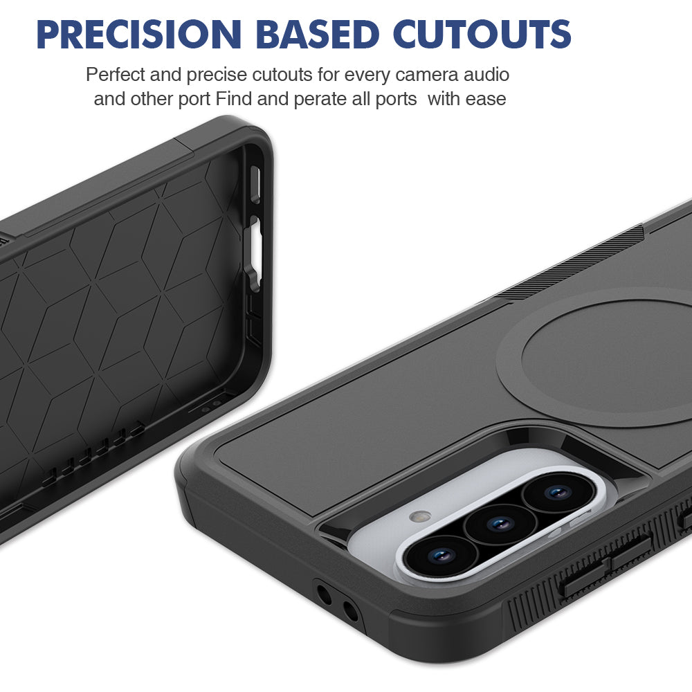 Tough On Samsung Galaxy A36 Case with MagSafe Heavy Armor Black