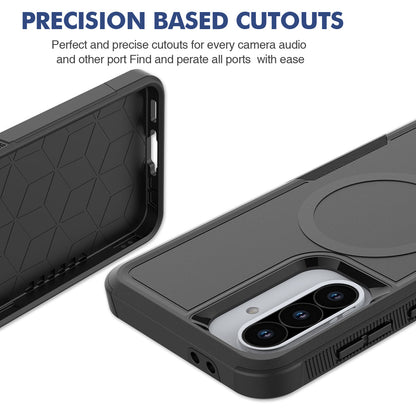 Tough On Samsung Galaxy A36 Case with MagSafe Heavy Armor Black