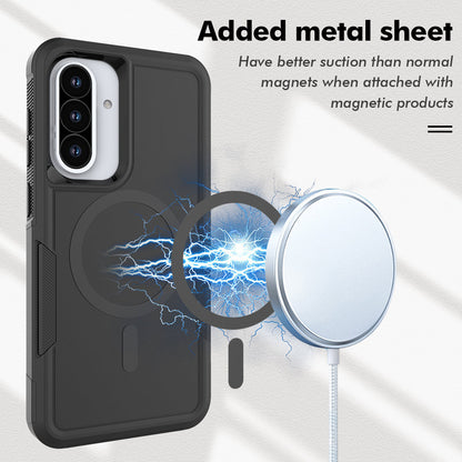 Tough On Samsung Galaxy A36 Case with MagSafe Heavy Armor Black