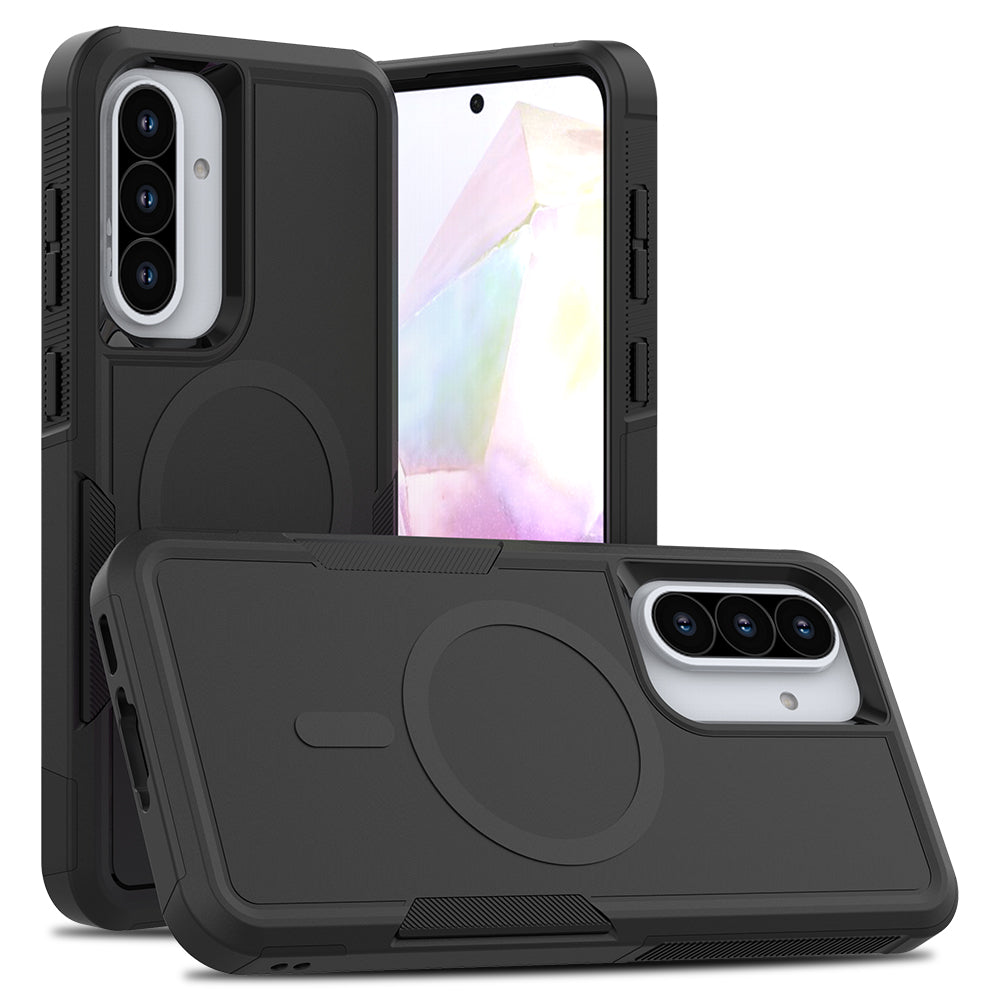 Tough On Samsung Galaxy A56 Case with MagSafe Heavy Armor Black