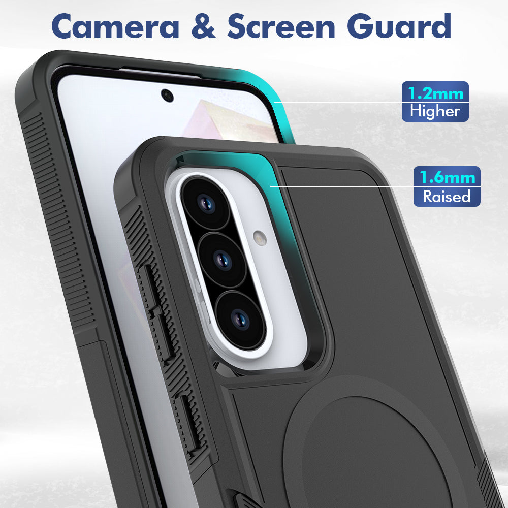 Tough On Samsung Galaxy A56 Case with MagSafe Heavy Armor Black