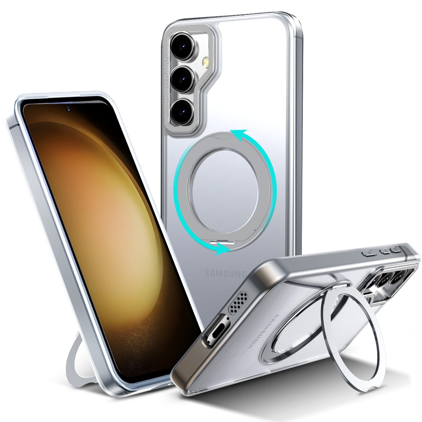 Tough On Samsung Galaxy S24 FE 5G Case 360° Rotate Stand With MagSafe