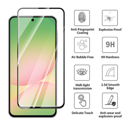 Tough On Samsung Galaxy S24 FE Tempered Glass Screen Protector Black