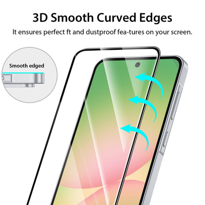 Tough On Samsung Galaxy S24 FE Tempered Glass Screen Protector Black