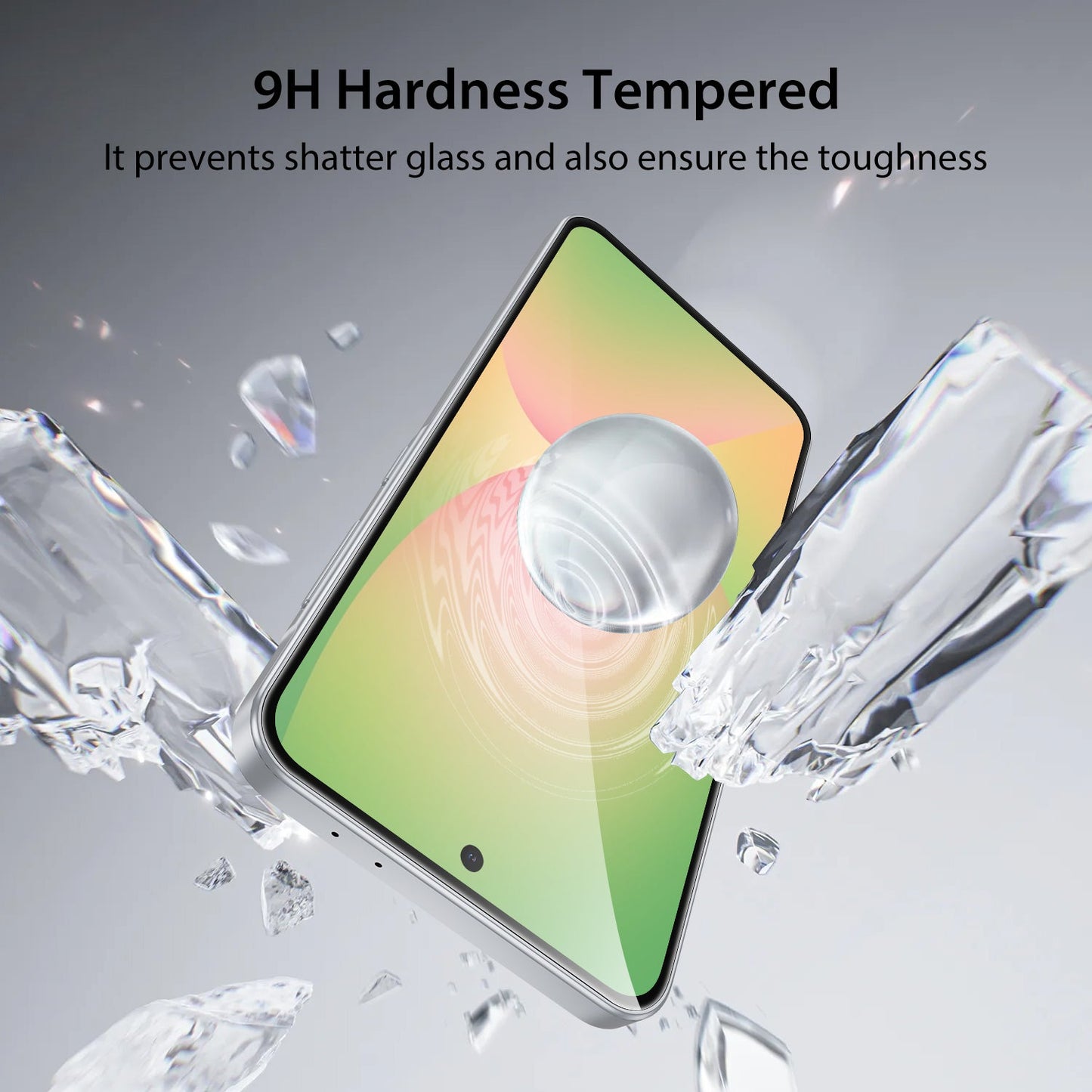 Tough On Samsung Galaxy S24 FE Tempered Glass Screen Protector Black