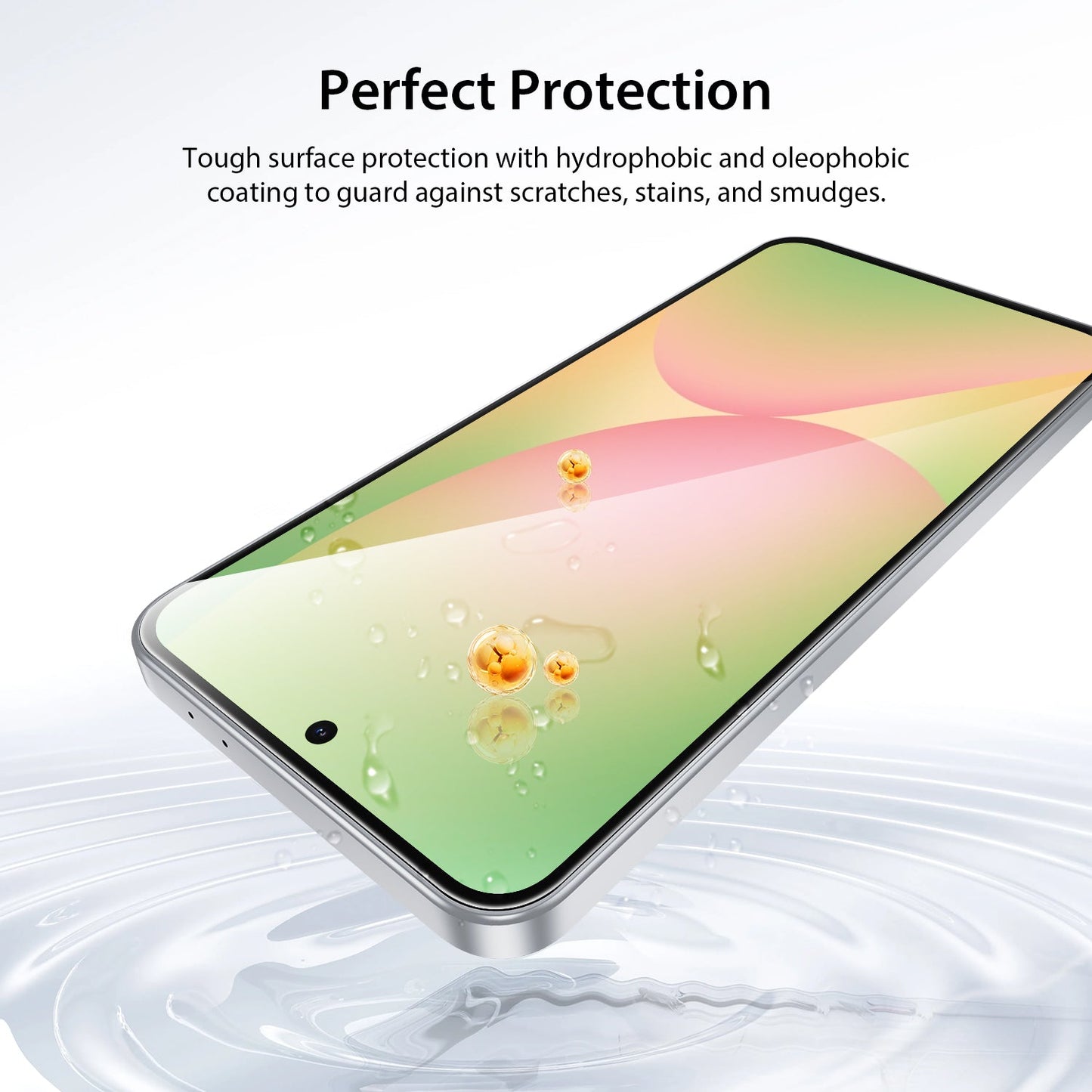 Tough On Samsung Galaxy S24 FE Tempered Glass Screen Protector Black