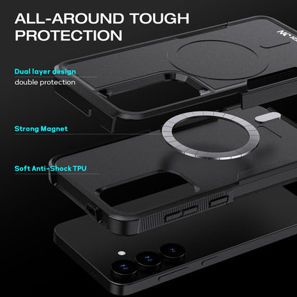 Tough On Samsung Galaxy S25 Case with MagSafe Heavy Armor Black