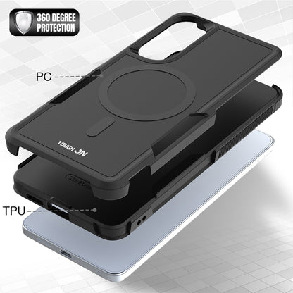 Tough On Samsung Galaxy S25 Edge Case Magnetic Armor Cover Black