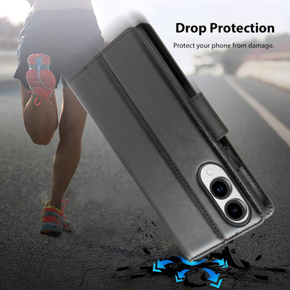Tough On Samsung Galaxy S25 Edge Flip Wallet Leather Case Black