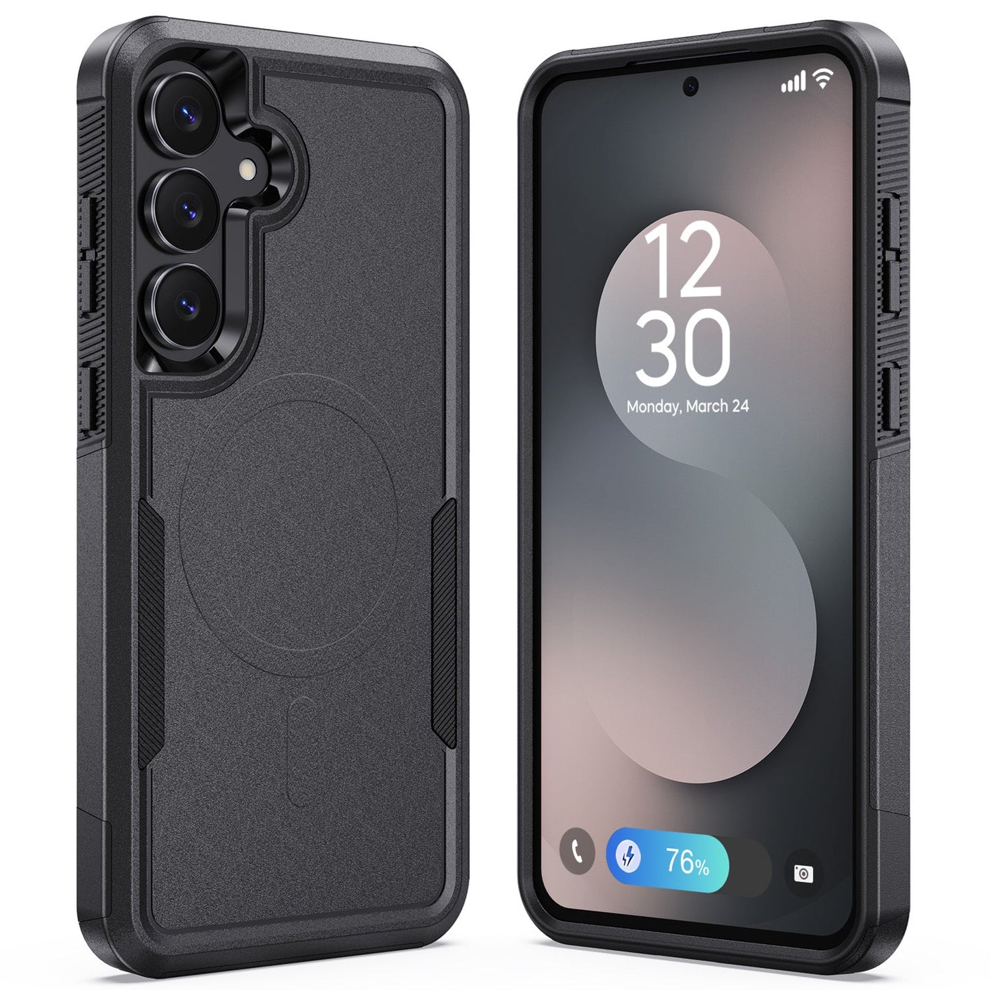 Tough On Samsung Galaxy S25 FE Case with MagSafe Heavy Armor Black