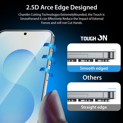 Tough On Samsung Galaxy S25 FE Full Tempered Glass Screen Protector