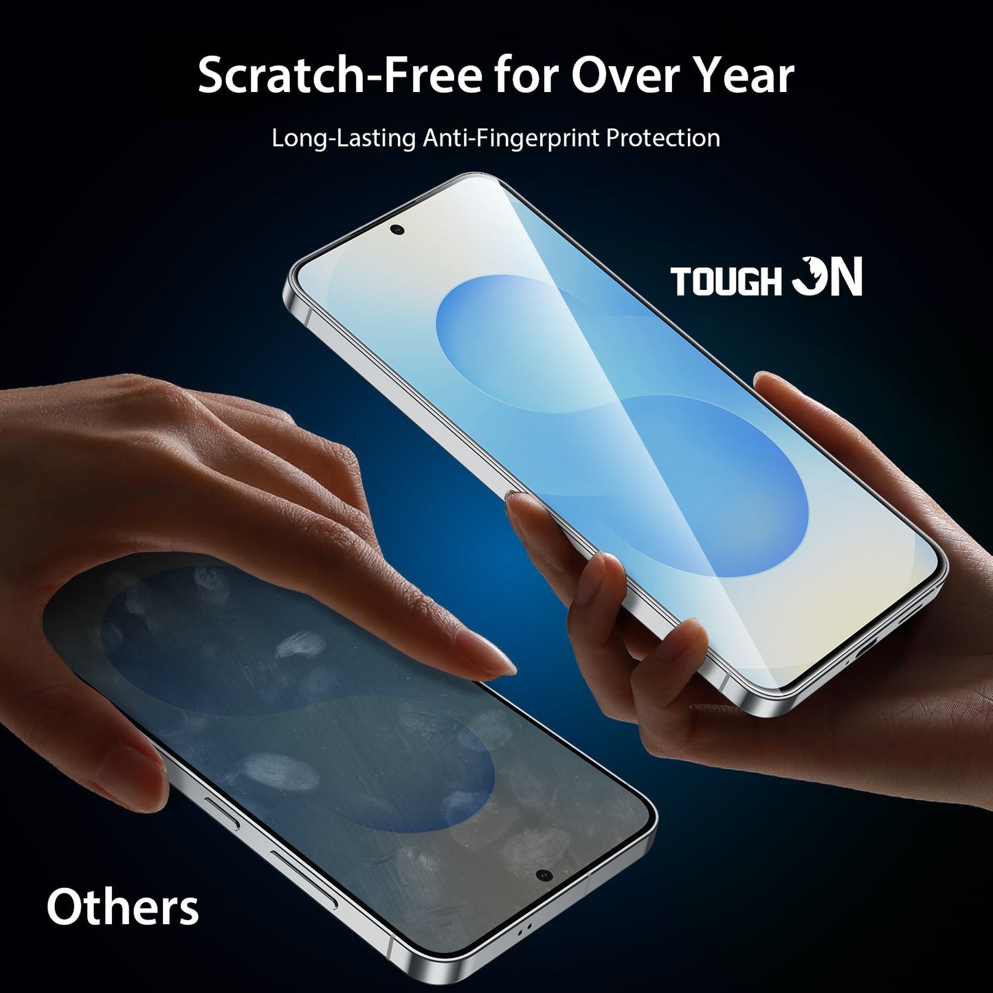 Tough On Samsung Galaxy S25 FE Full Tempered Glass Screen Protector