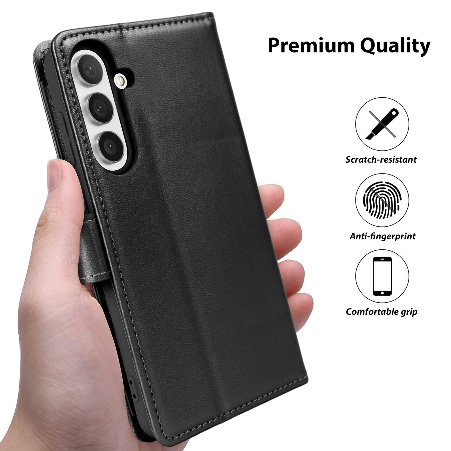 Tough On Samsung Galaxy S25 Flip Wallet Leather Case