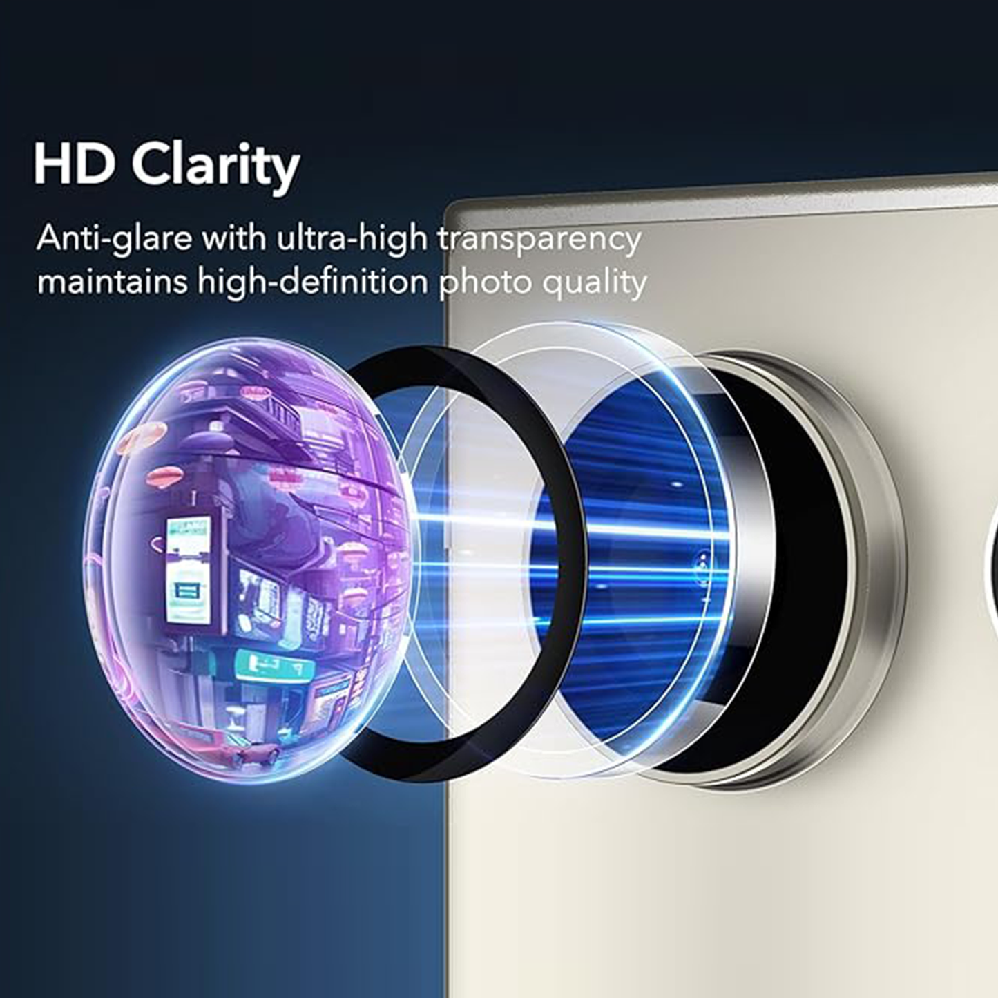 Tough On Samsung Galaxy S25 Ultra Camera Lens Protector