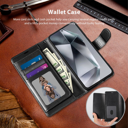 Tough On Samsung Galaxy S25 Ultra Flip Wallet Leather Case