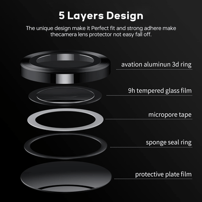 Tough On Samsung Galaxy Z Flip6 Camera lens Protector Tempered Glass Individual Ring