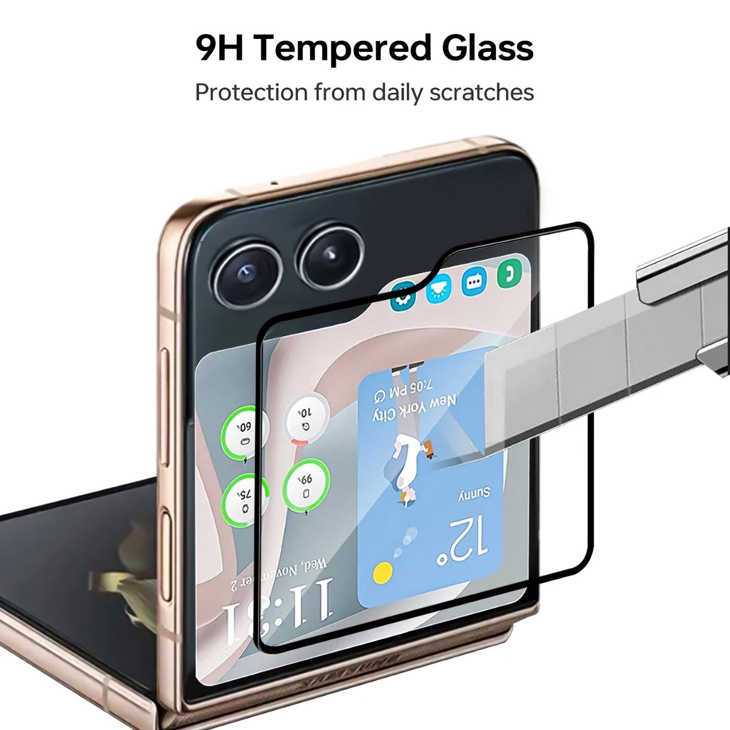 Tough On Samsung Galaxy Z Flip6 Tempered Glass Screen Protector