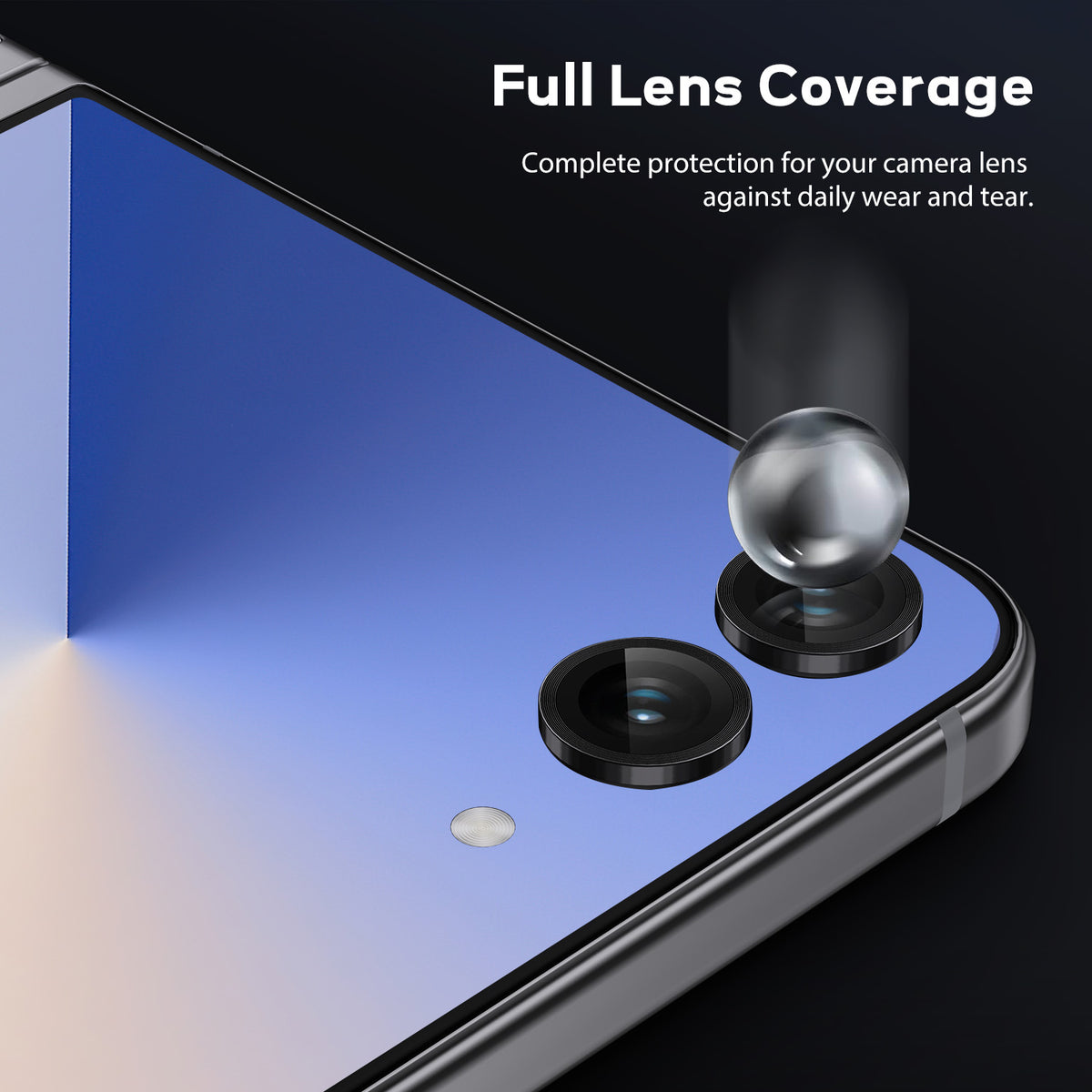 Tough On Samsung Galaxy Z Flip7 Camera Lens Protector Individual Ring