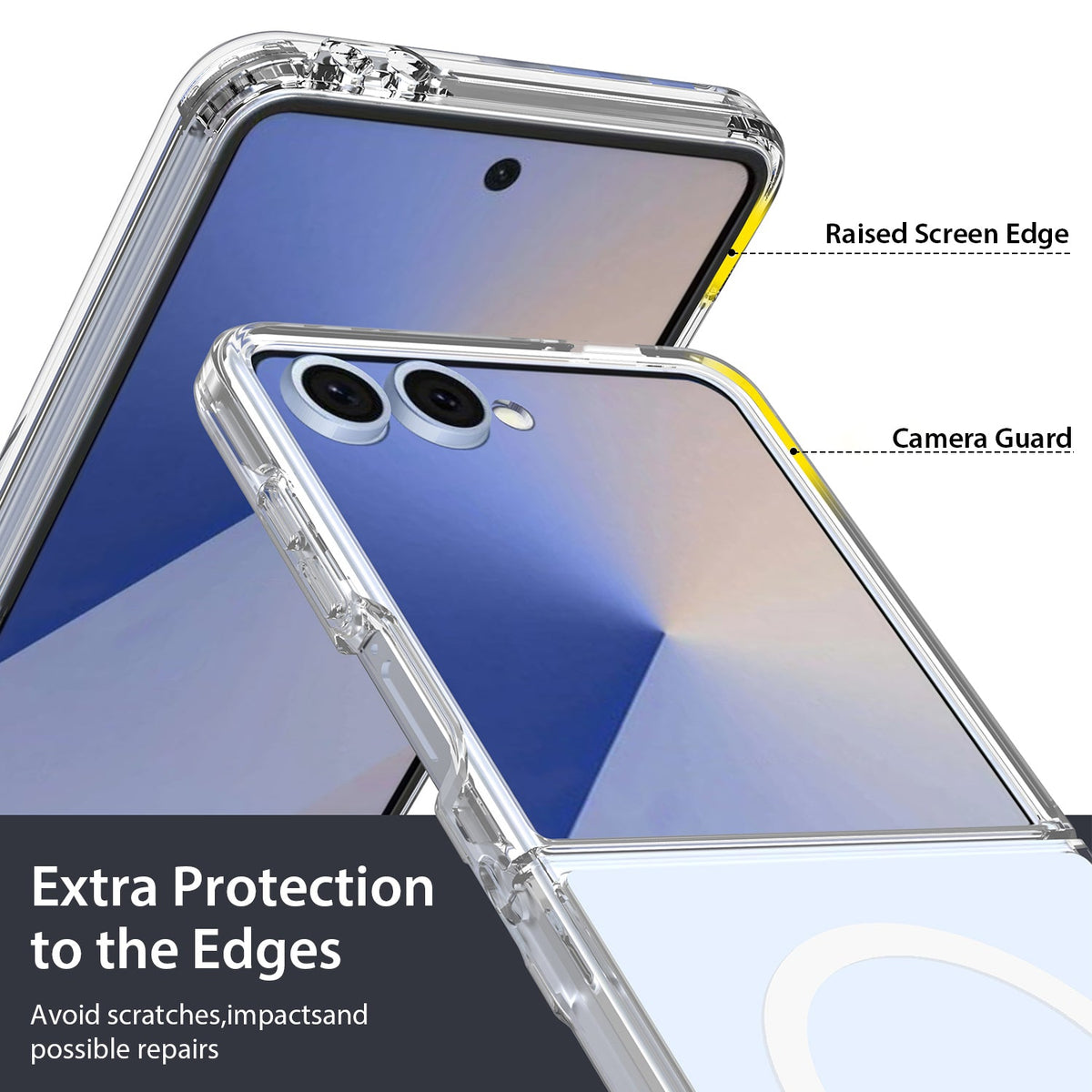 Tough On Samsung Galaxy Z Flip7 Case with MagSafe Clear Air