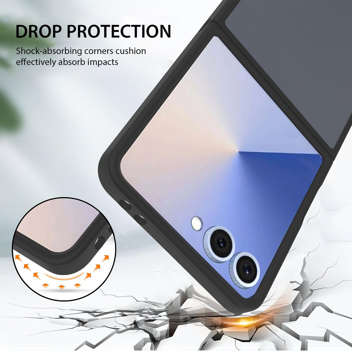 Tough On Samsung Galaxy Z Flip7 Case with MagSafe Matte Black