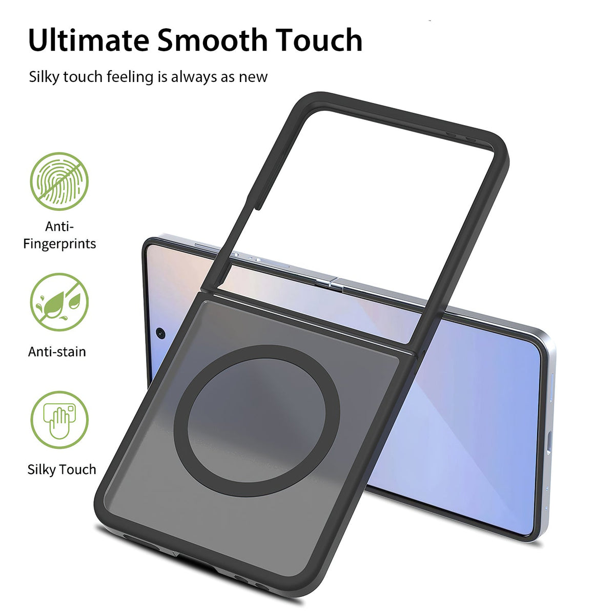 Tough On Samsung Galaxy Z Flip7 Case with MagSafe Matte Black