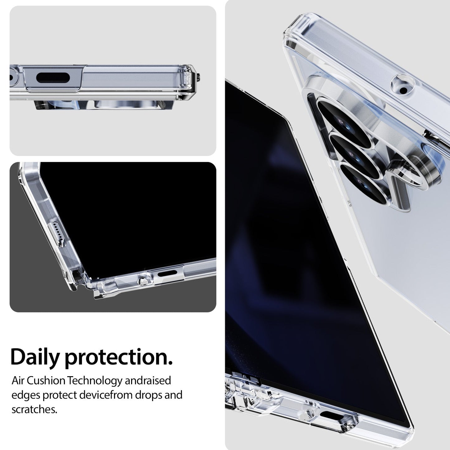 Tough On Samsung Galaxy Z Fold6 Case Tough Clear Air