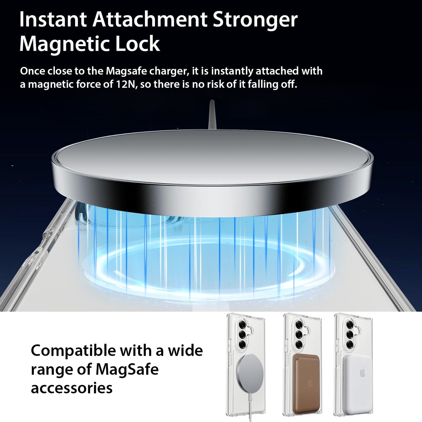 Tough On Samsung Galaxy Z Fold7 Case with MagSafe Clear Air