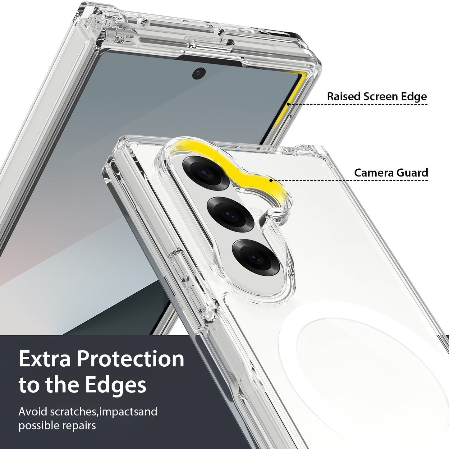 Tough On Samsung Galaxy Z Fold7 Case with MagSafe Clear Air