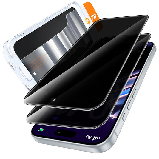 Tough On Tempered Glass Privacy Screen Protector 2 Pack for iPhone-1