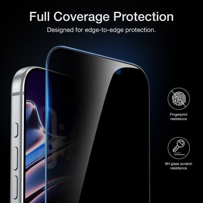 Tough On Tempered Glass Privacy Screen Protector 2 Pack for iPhone