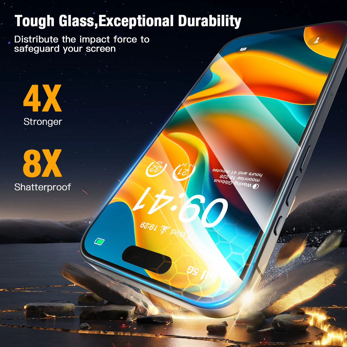 Tough On Tempered Glass Screen Protector 2 Pack for iPhone
