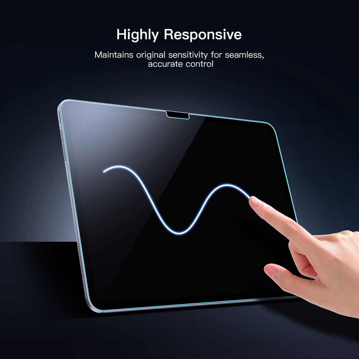 Tough On iPad Screen Protector Tempered Glass 2 Pack
